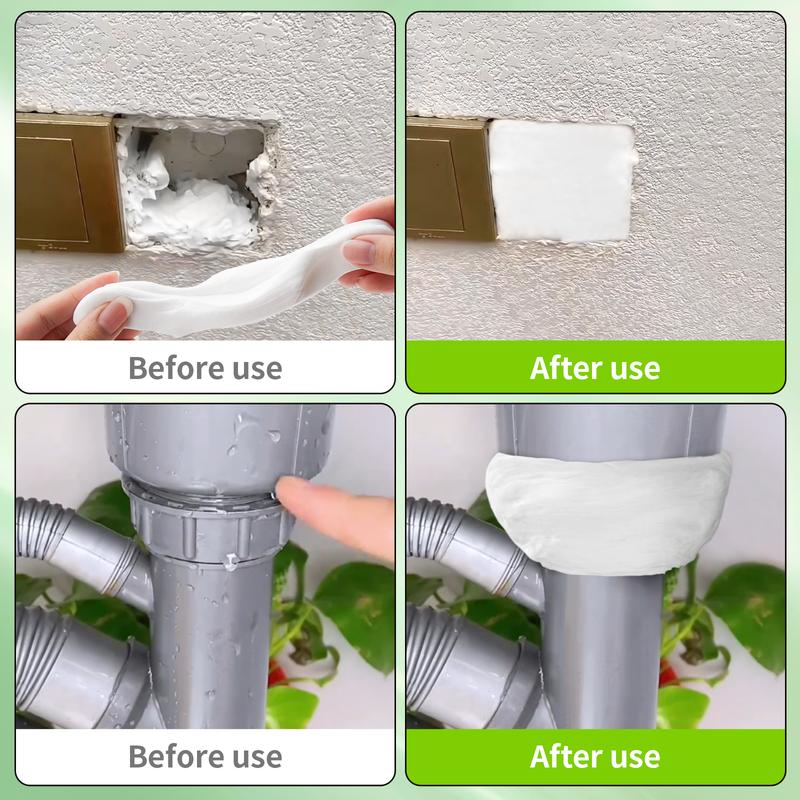 5 Pack Waterproof Sealant Mastic, Quick Mending Mud, Multi-Purpose Repair Sealing Clay for Drain Connection, Wall Hole, Air Conditioning Hole, Waterproof Seal Putty