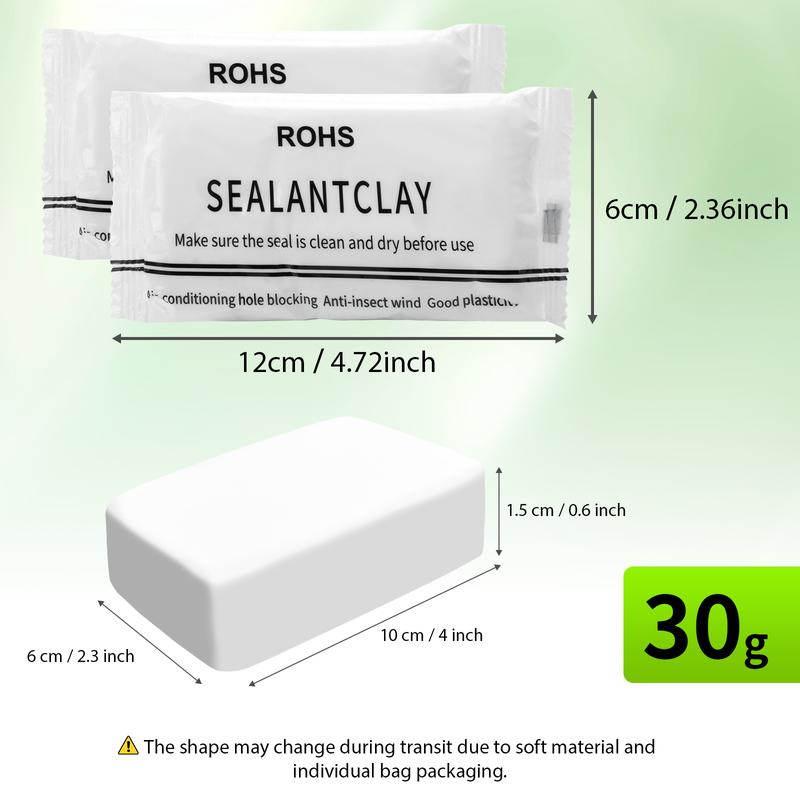 5 Pack Waterproof Sealant Mastic, Quick Mending Mud, Multi-Purpose Repair Sealing Clay for Drain Connection, Wall Hole, Air Conditioning Hole, Waterproof Seal Putty