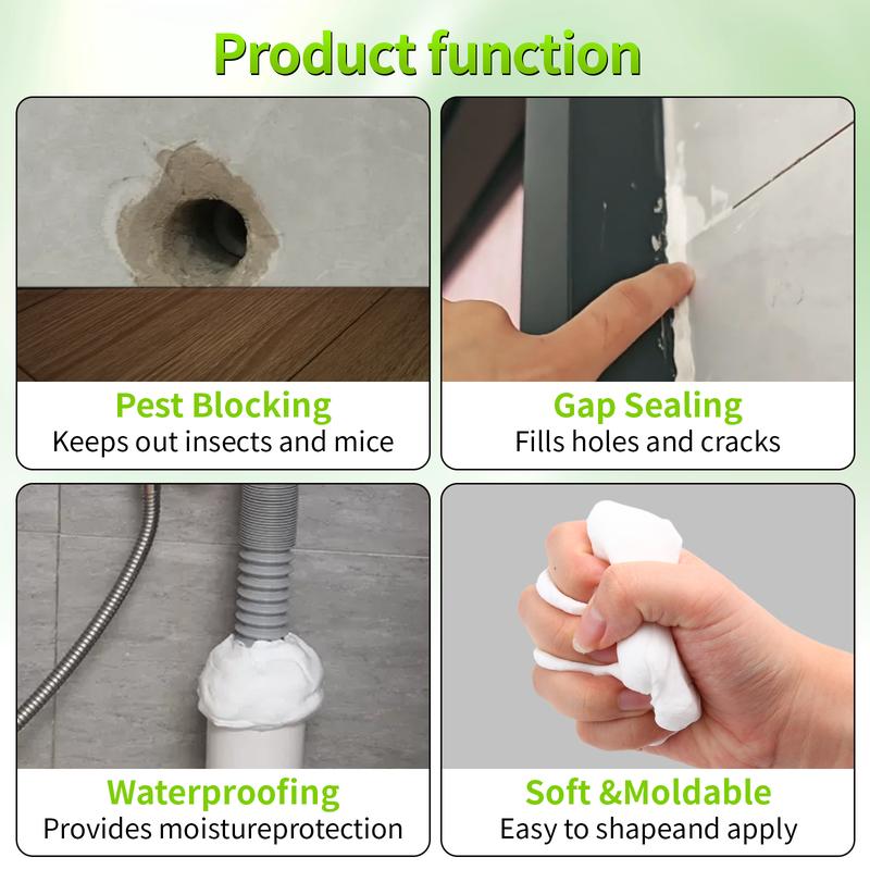 5 Pack Waterproof Sealant Mastic, Quick Mending Mud, Multi-Purpose Repair Sealing Clay for Drain Connection, Wall Hole, Air Conditioning Hole, Waterproof Seal Putty