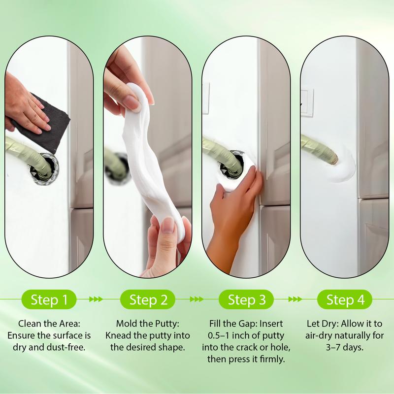 5 Pack Waterproof Sealant Mastic, Quick Mending Mud, Multi-Purpose Repair Sealing Clay for Drain Connection, Wall Hole, Air Conditioning Hole, Waterproof Seal Putty